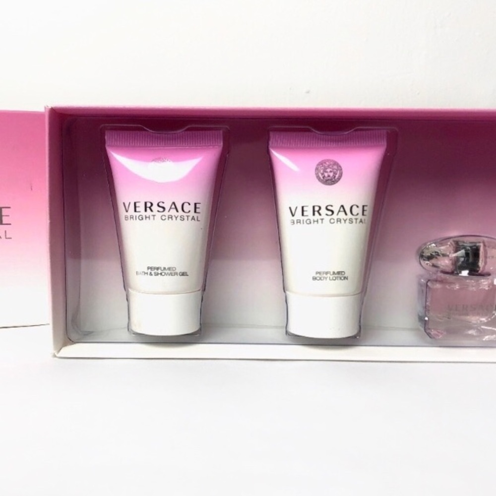 Versace Bright Crystal 3PC Mini Travel Set NWT